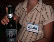 Photo of Asahi beer promotion woman in Siem Reap