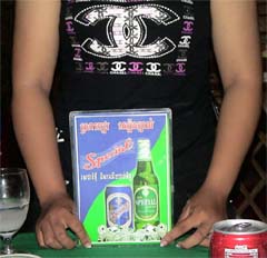 Photo of Branik beer seller in Siem Reap