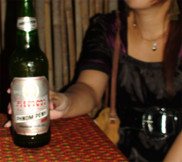 photo of a Phnom Penh beer seller taken in Siem Reap
